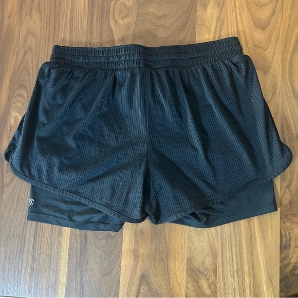 Champion Black Elastic Waist Athletic Running Workout Gym Shorts Size Large - Picture 6 of 7